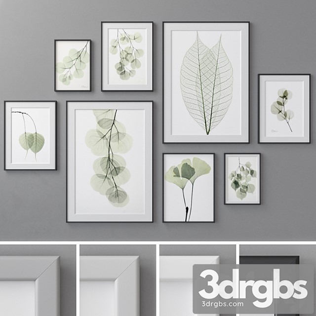 Photo frames set 462 3dsmax Download - thumbnail 1