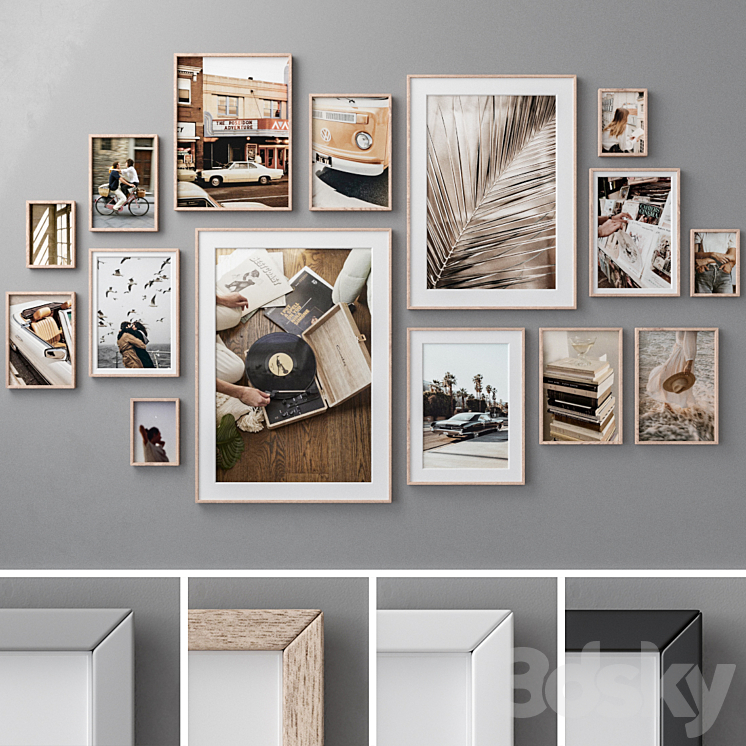 Photo Frames Set 592 3DS Max - thumbnail 1