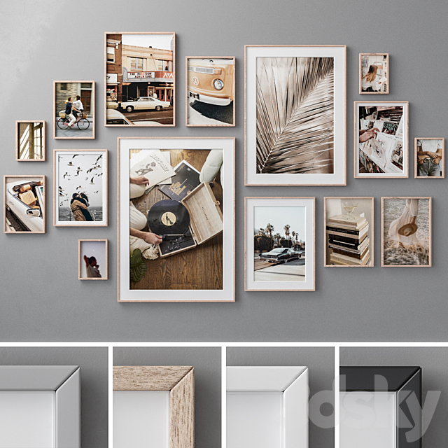 Photo Frames Set 592 3DSMax File - thumbnail 1