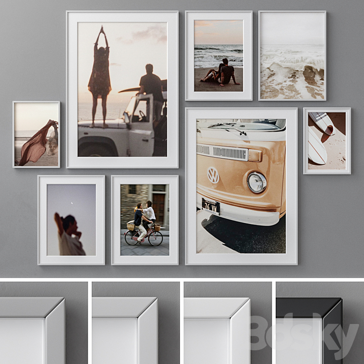 Photo Frames Set 809 3DS Max - thumbnail 1