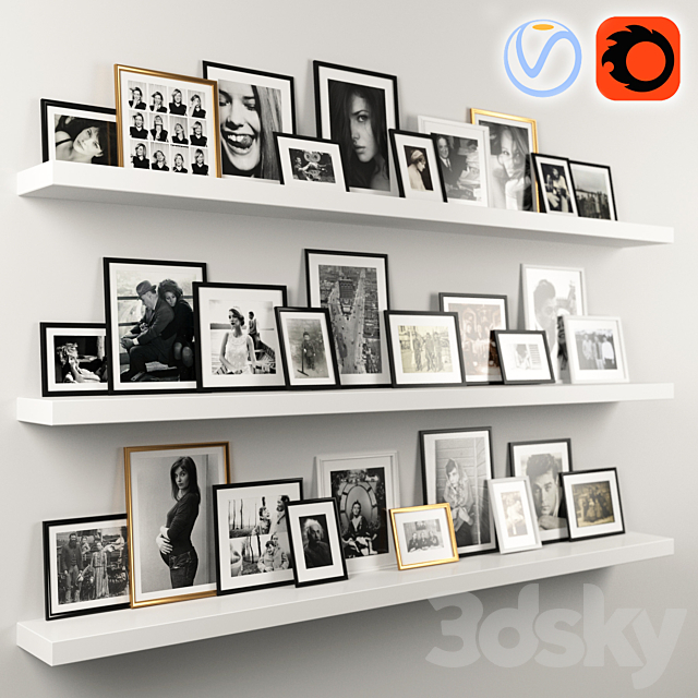 Photo Wall 3DSMax File - thumbnail 1