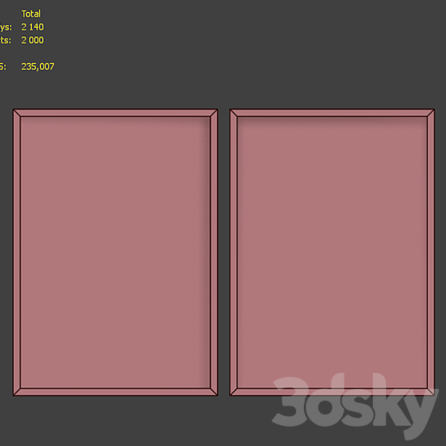 Picture Frame Set 1200 3DSMax File - thumbnail 7