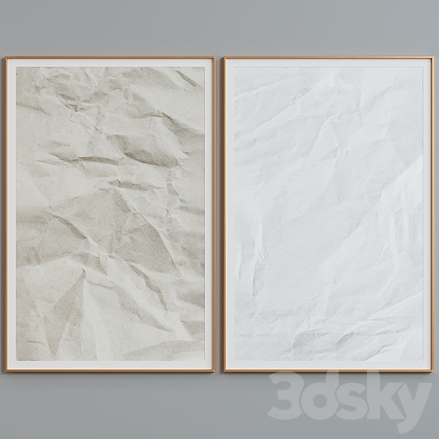 Picture Frame Set 1363 3ds Max - thumbnail 2