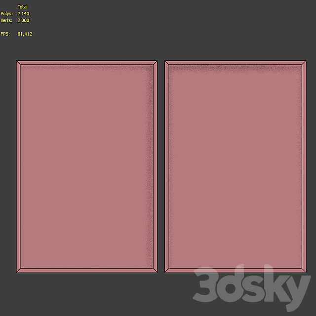 Picture Frame Set 156 3DS Max Model - thumbnail 7