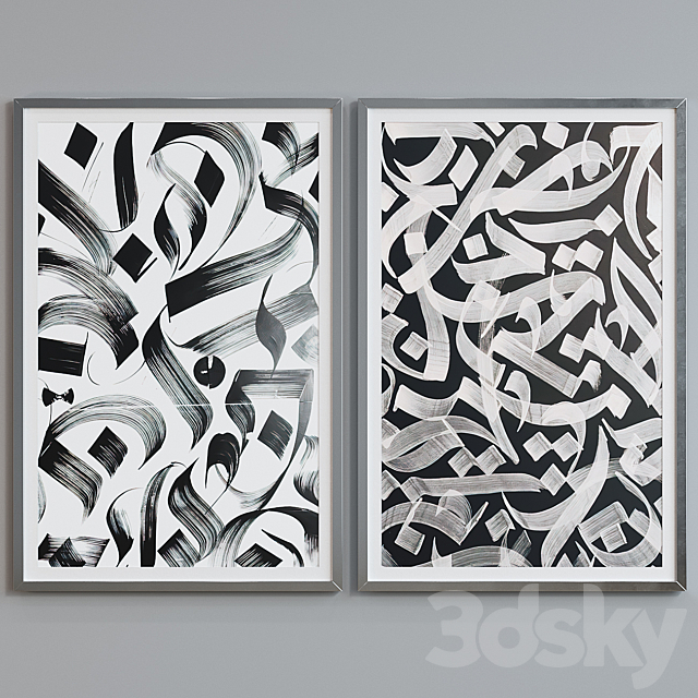 Picture Frame Set 375 3ds Max - thumbnail 3