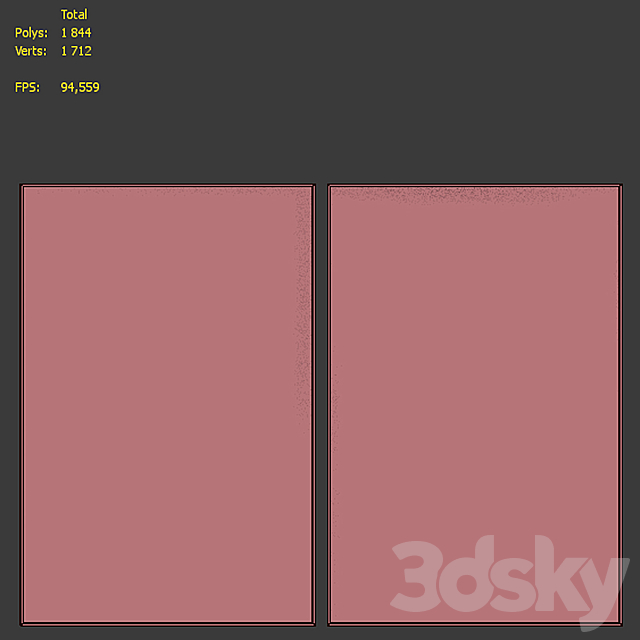 Picture Frame Set 594 3DS Max Model - thumbnail 7