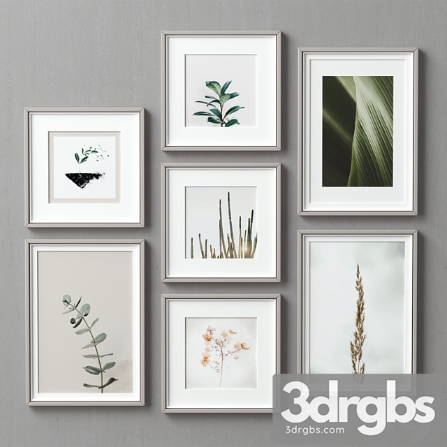 Picture frames set-100 3dsmax Download - thumbnail 1