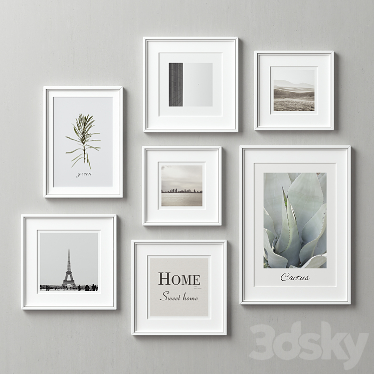 Picture Frames Set-119 3DS Max - thumbnail 1