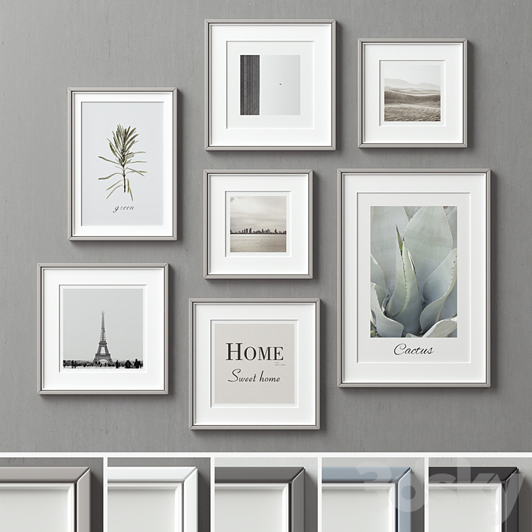 Picture Frames Set-119 3DS Max - thumbnail 2