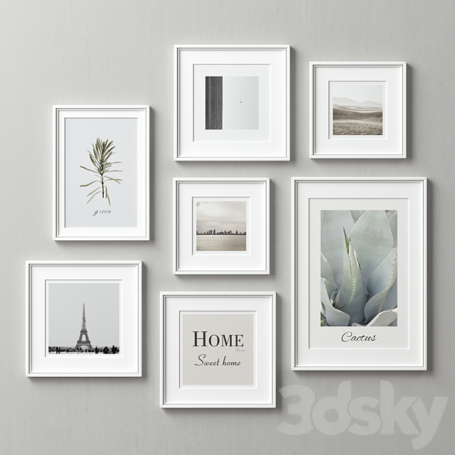 Picture Frames Set-119 3DSMax File - thumbnail 1