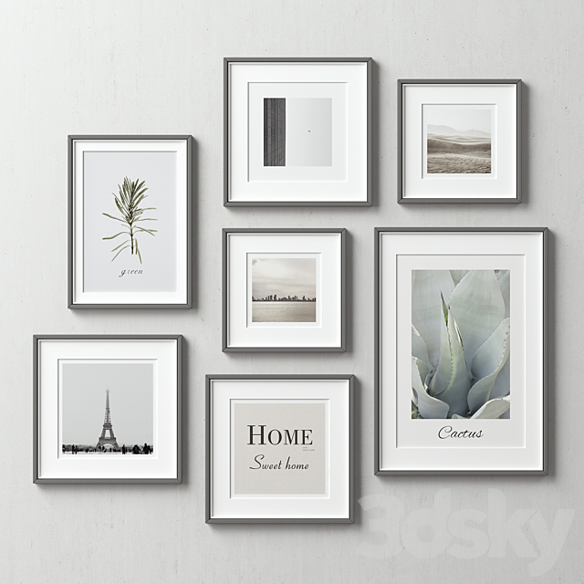 Picture Frames Set-119 3DSMax File - thumbnail 3