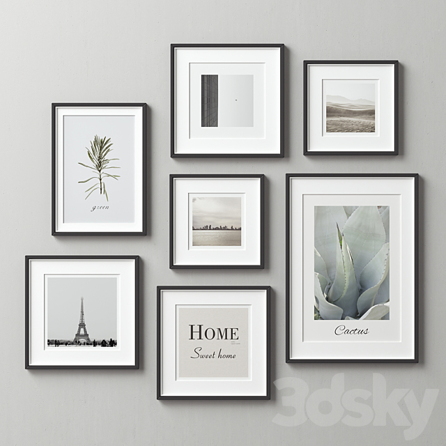 Picture Frames Set-119 3DSMax File - thumbnail 4