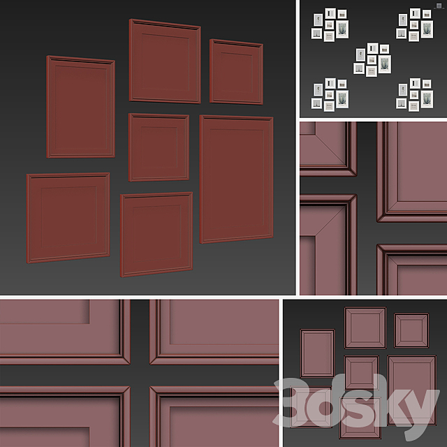 Picture Frames Set-119 3DSMax File - thumbnail 6