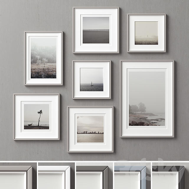 Picture Frames Set -141 3ds Max - thumbnail 1