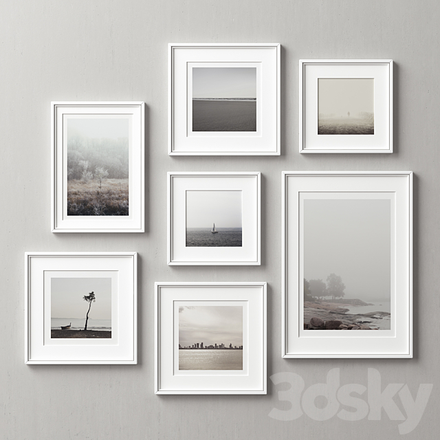 Picture Frames Set -141 3ds Max - thumbnail 2