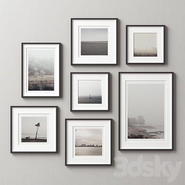 Picture Frames Set -141 3ds Max - thumbnail 3