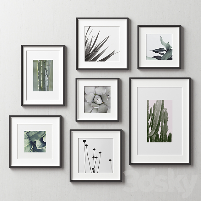 Picture Frames Set -163 3DSMax File - thumbnail 1