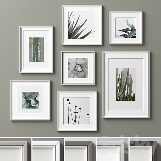 Picture Frames Set -163 3DSMax File - thumbnail 3