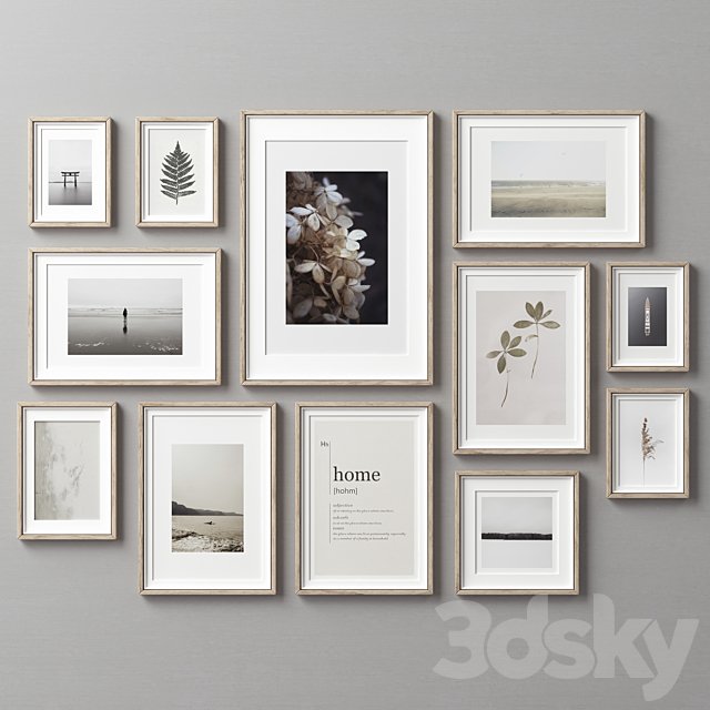 Picture Frames Set -195 3ds Max - thumbnail 2