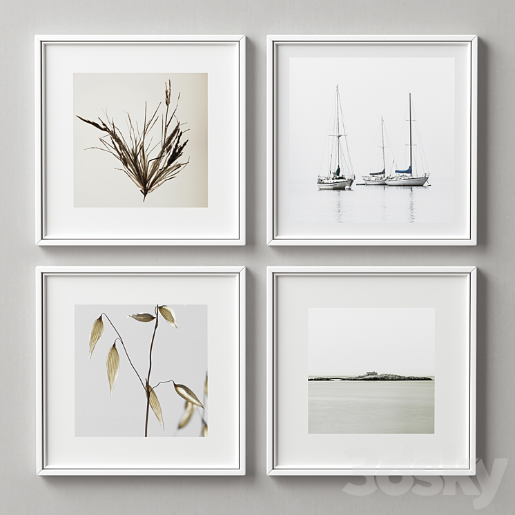 Picture Frames Set -201 3DS Max - thumbnail 2