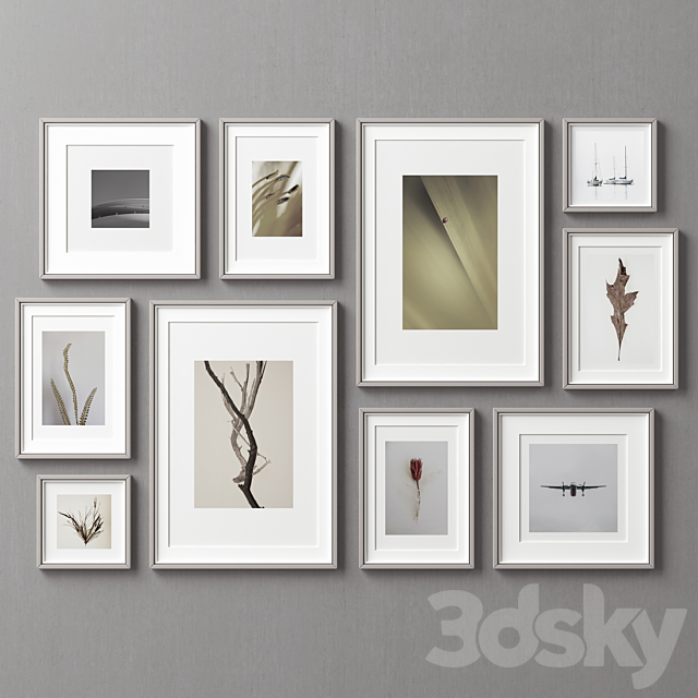 Picture Frames Set -202 3ds Max - thumbnail 2