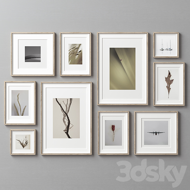 Picture Frames Set -202 3ds Max - thumbnail 3