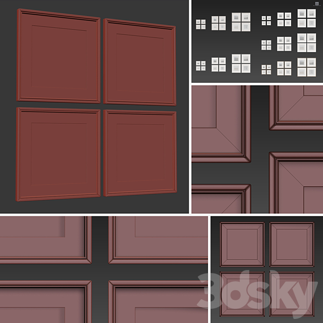 Picture Frames Set -206 3DSMax File - thumbnail 5