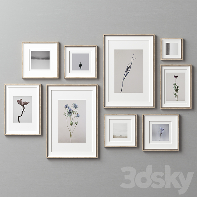 Picture Frames Set -208 3ds Max - thumbnail 2