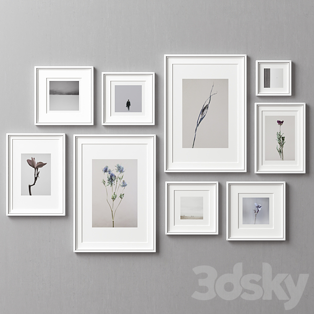 Picture Frames Set -208 3ds Max - thumbnail 3