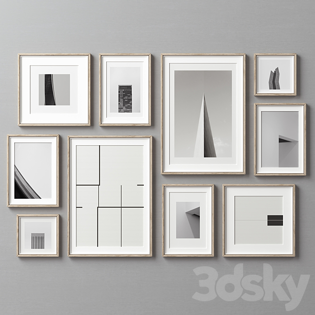 Picture Frames Set -232 3DS Max Model - thumbnail 3