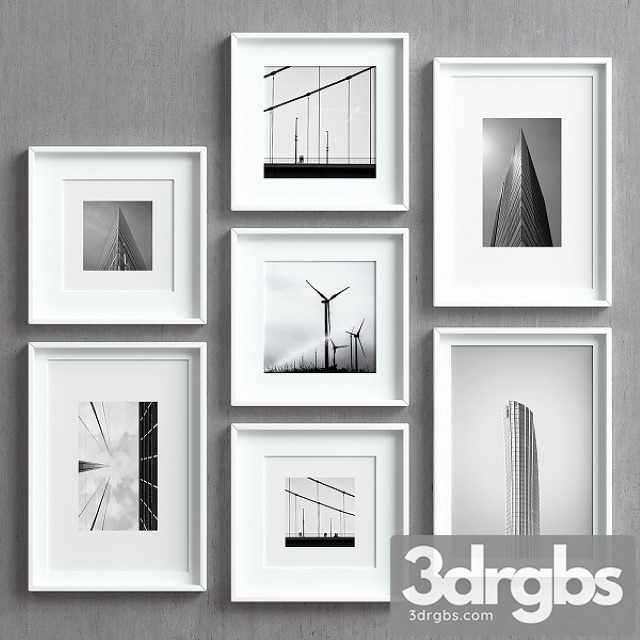 Picture Frames Set 25 3dsmax Download - thumbnail 1