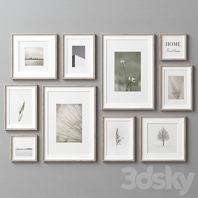 Picture Frames Set -250 3DSMax File - thumbnail 4