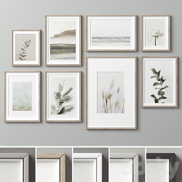 Picture Frames Set -251 3DS Max Model - thumbnail 2