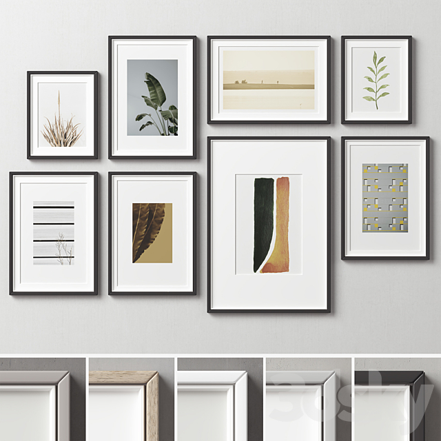 Picture Frames Set -253 3DSMax File - thumbnail 1