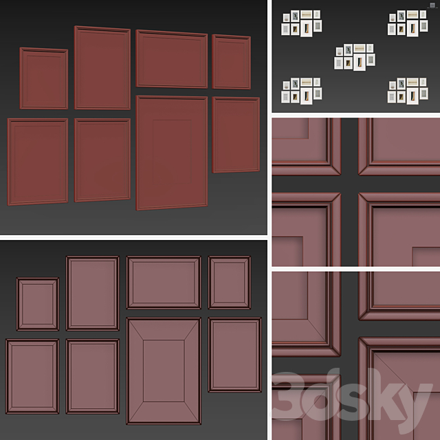 Picture Frames Set -253 3DSMax File - thumbnail 6