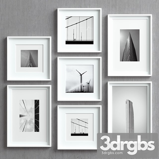 Picture frames set-25_2 3dsmax Download - thumbnail 1