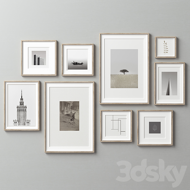 Picture Frames Set -264 3DS Max Model - thumbnail 3