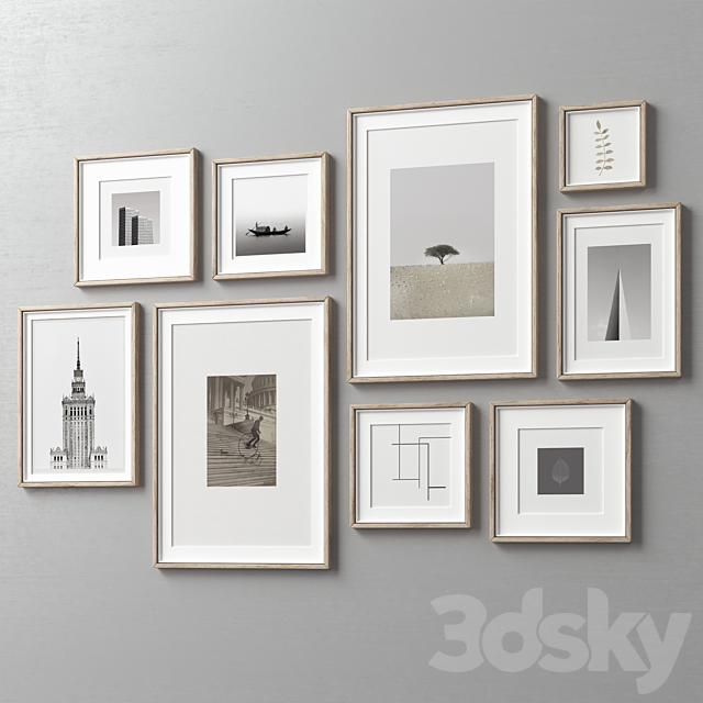 Picture Frames Set -264 3DS Max Model - thumbnail 4