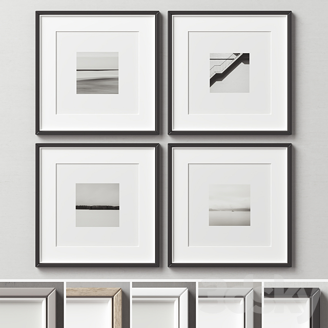 Picture Frames Set -271 3ds Max - thumbnail 1