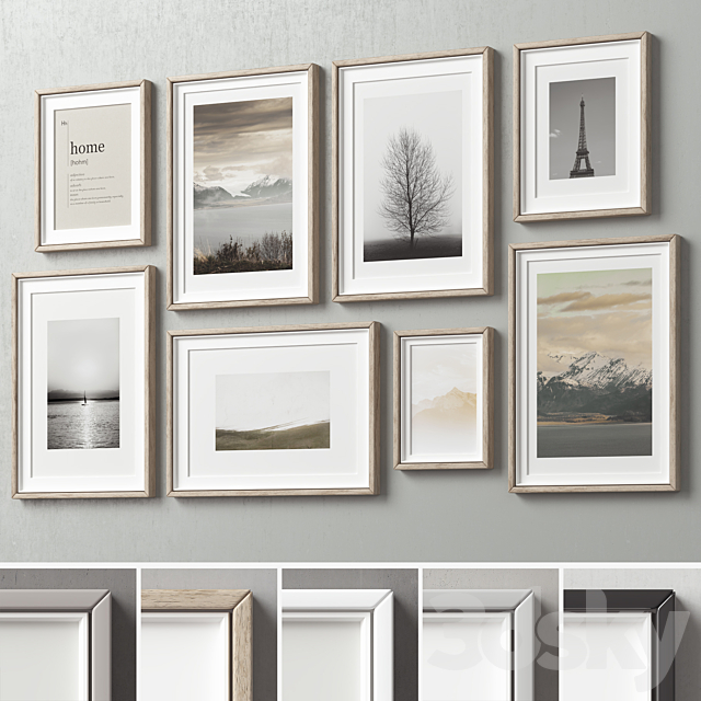 Picture Frames Set -272 3ds Max - thumbnail 2