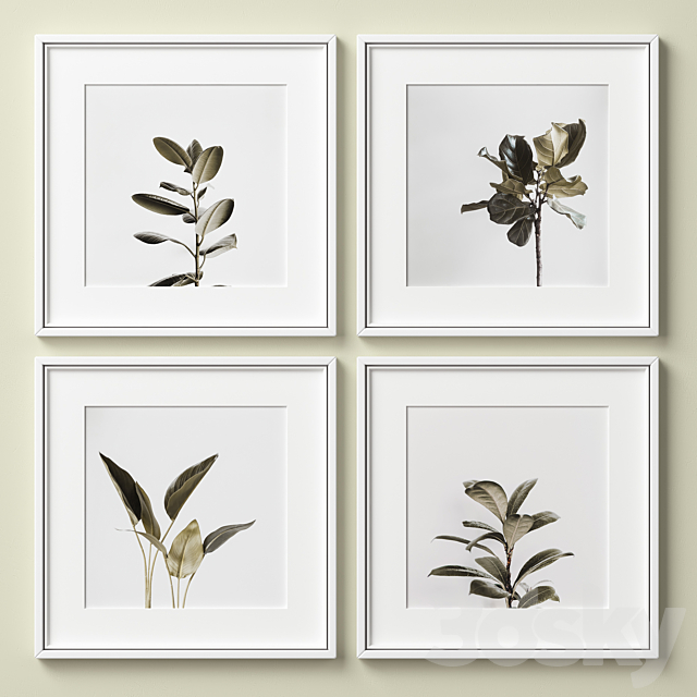 Picture Frames Set -278 3DS Max Model - thumbnail 2