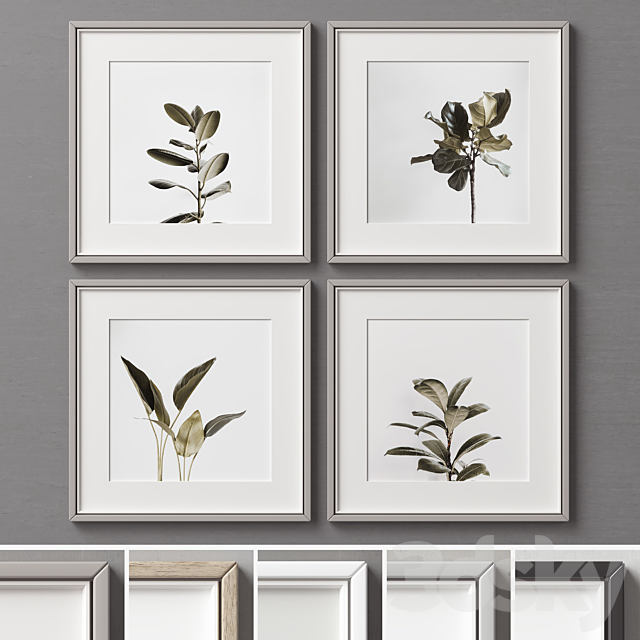 Picture Frames Set -278 3DS Max Model - thumbnail 3