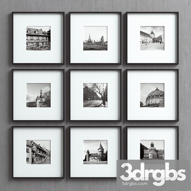 Picture frames set-28 3dsmax Download - thumbnail 1