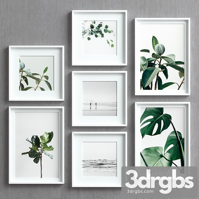 Picture frames set-29 3dsmax Download - thumbnail 1