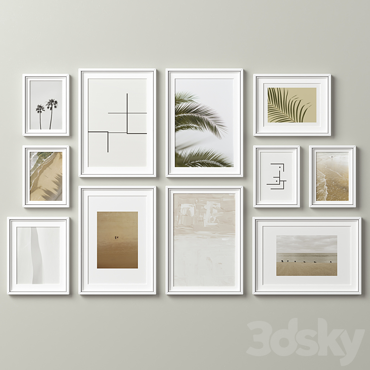 Picture Frames Set -291 3DS Max Model - thumbnail 2