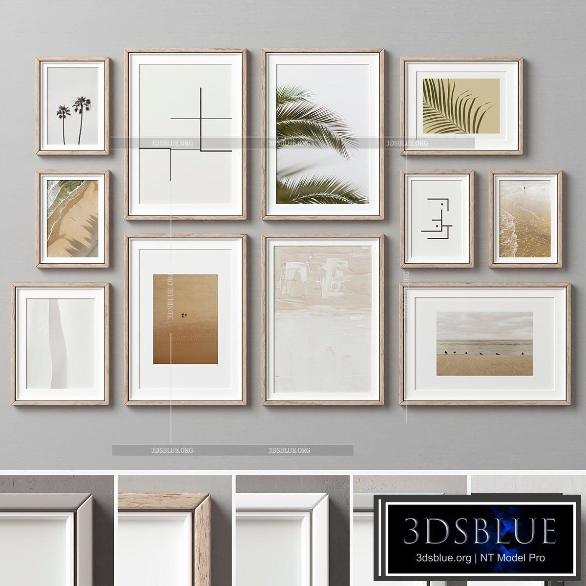 Picture Frames Set -291 3DS Max - thumbnail 3