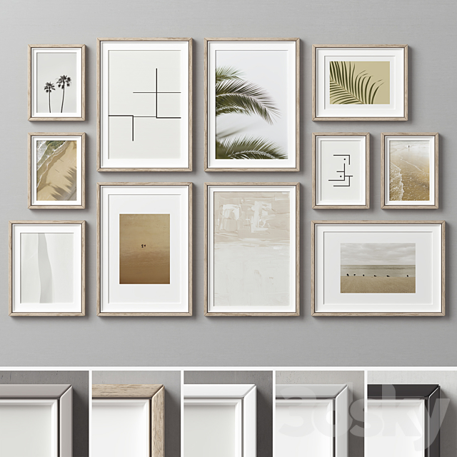 Picture Frames Set -291 3DSMax File - thumbnail 1