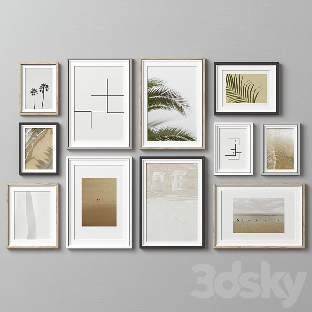 Picture Frames Set -291 3DSMax File - thumbnail 3