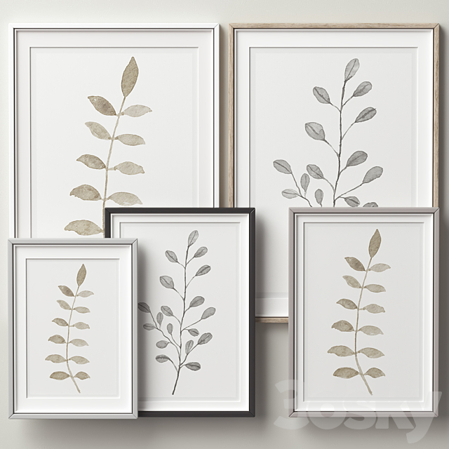 Picture Frames Set -298 3ds Max - thumbnail 3