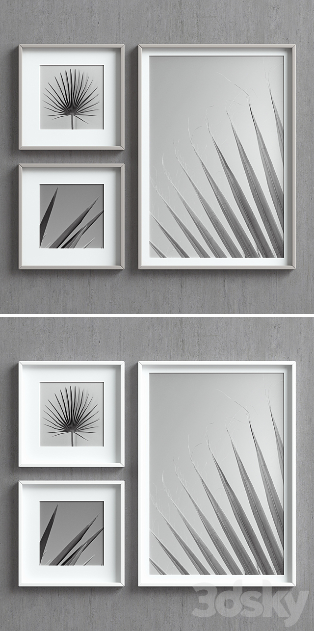 Picture Frames Set-37 3ds Max - thumbnail 2